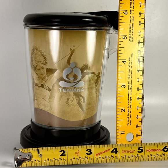 Teavana Perfectea Maker Tea Steeper Infuser Perfect Tea Clear Black 16oz - Picture 15 of 16